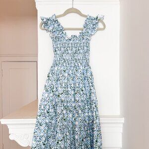 Hill House Ellie Nap Dress XS - Blue Vine Trellis